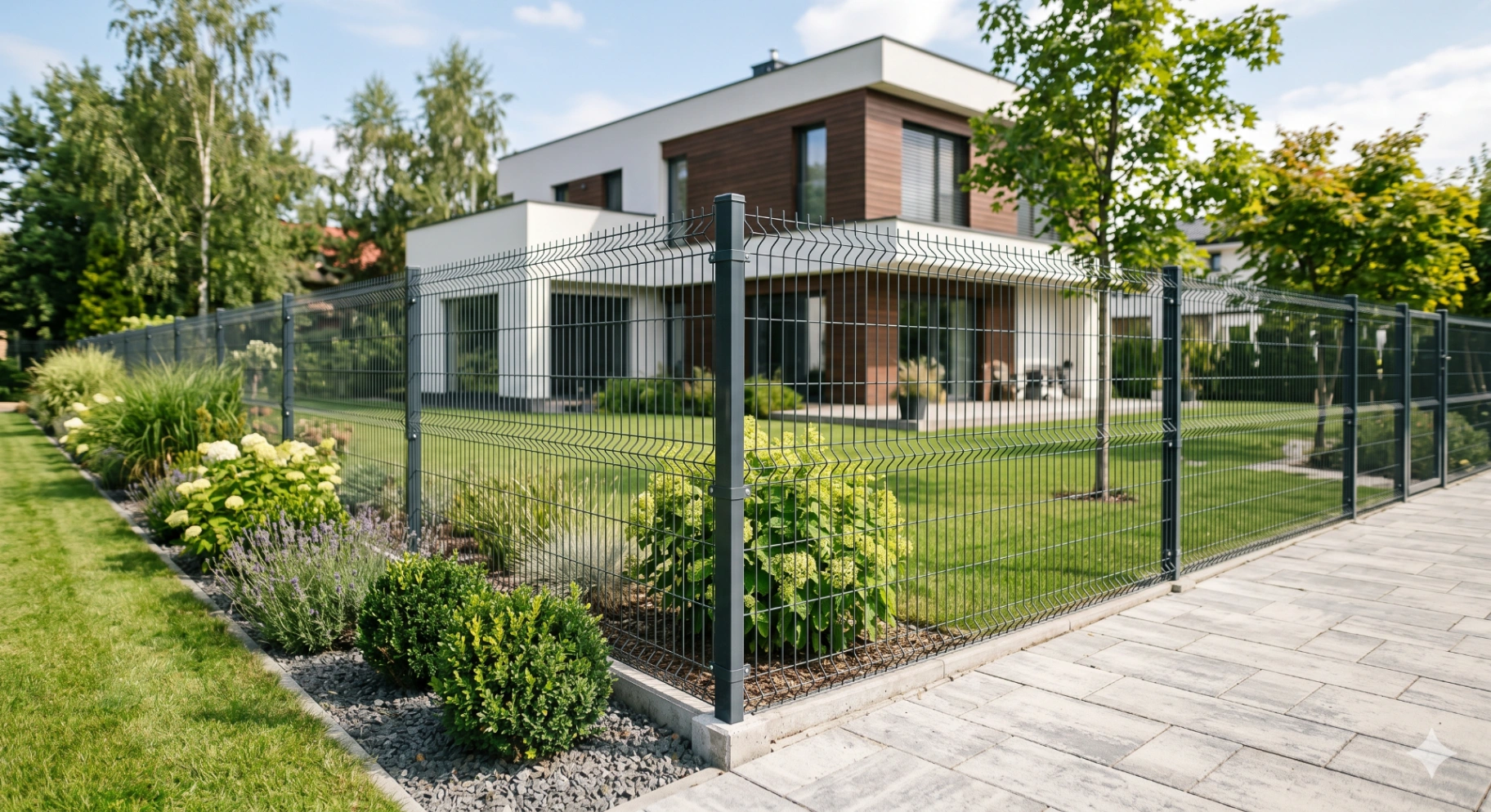 Betónový plot - katalog m2 3D panely